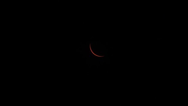 The total solar eclipse of August 21st 2017 as seen from Casper, Wyoming, USA.
