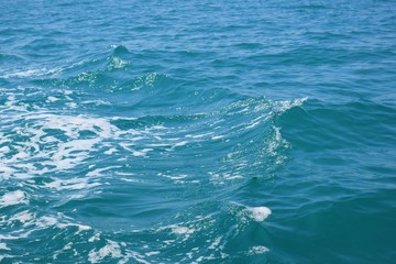 Blue sea and waves