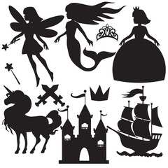 Fairy tale vector cartoon illustration