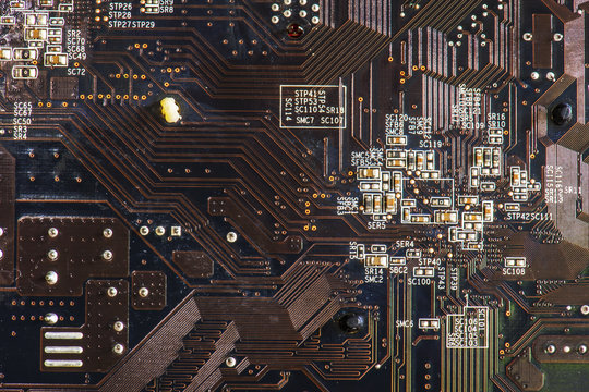 black hardware abstract electronic circuit board computer