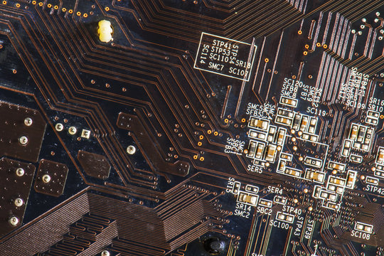 black hardware abstract electronic circuit board computer