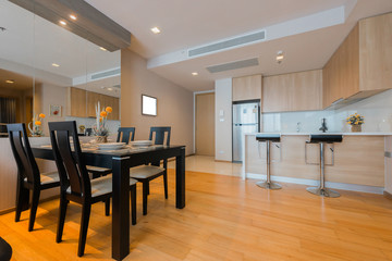 living room of loft apartment