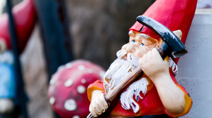 Naklejka premium Garden gnome