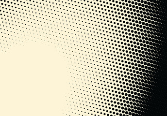 Pop art styled halftone retro background with comic dots © swillklitch
