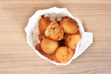  Fried water chestnuts, the popular snacks in Taichung, Taiwan