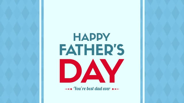 Animation of father day celebration background collection