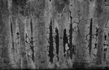 Modified Black and White corrosion wall with moldy stains, scratches and flaws.
