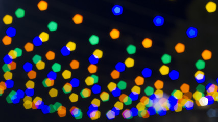 Defocused bokeh lights, Abstract bokeh light background.