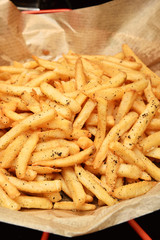 French fries  in buffet corner  
