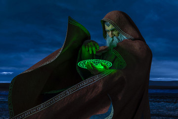 Naklejka premium the old wizard