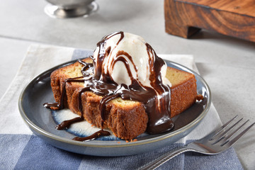Cake and ice cream