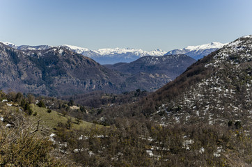 Winter mountain view 