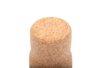 Wine cork isolated on the white