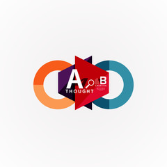 Paper option steps diagram infographic layout