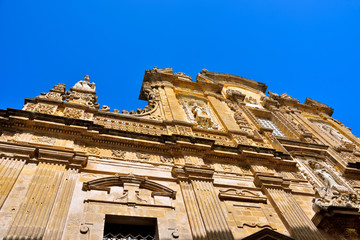 basilica cathedral of s. Agata v. m. 17th century Gallipoli Italy