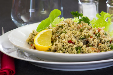 assiette de taboulé