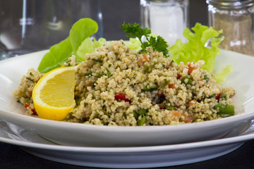 assiette de taboulé