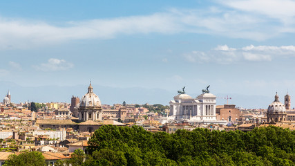 Fototapeta na wymiar overview of the city of Rome