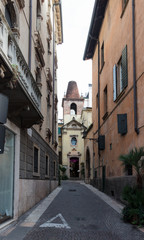 Vicolo S. Matteo streets of the old city of Verona