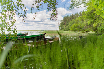 Łodzie na jeziorze Wigry © Szymon Gryko