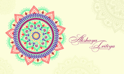 India festival vector illustration concept with floral background for print or card design 