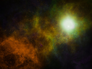 Space Galaxy Background with nebula