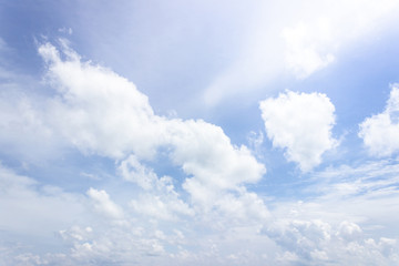 cloudy and blue sky summer