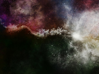 Space Galaxy Background with nebula