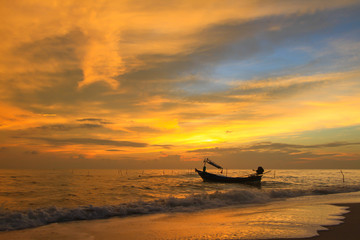 Beautiful sky at twilight time