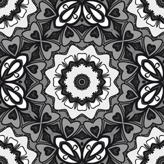 Decorative wallpaper for interior design. Modern geometric ornament. Seamless vector illustration