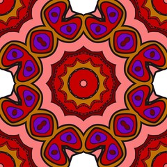 Decorative wallpaper for interior design. Modern geometric ornament. Seamless vector illustration