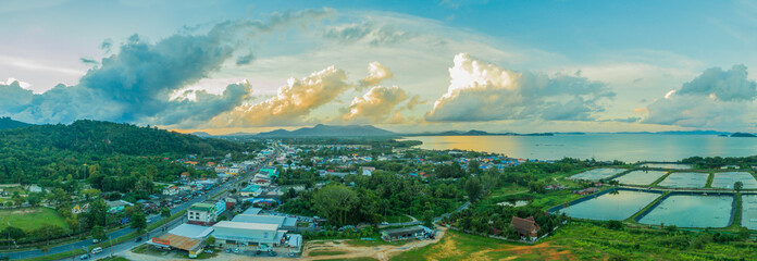 panorama Sapum village close to Andaman sea
