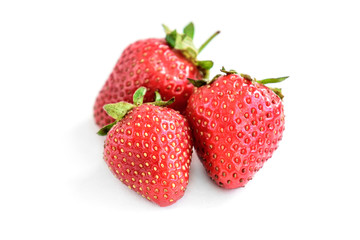 Strawberry isolated on white background.