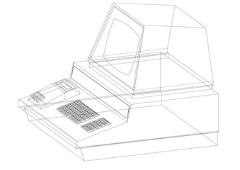 Retro Computer Architect blueprint