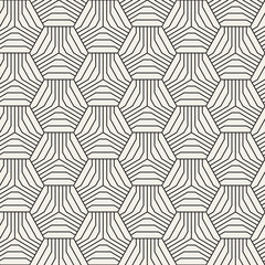 Abstract geometric pattern with stripes. Vector seamless background. Black and white lattice texture.