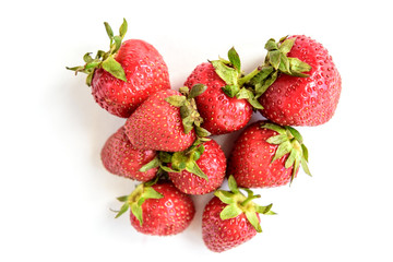 Strawberry isolated on white background.