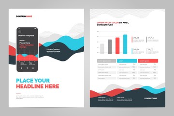 Colorful Abstract Background for Business Documents, Flyers and Placards. Mobile Technologies, Applications and Online Services Infographic Concept.