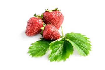 Strawberry isolated on white background.