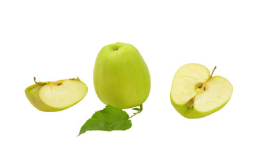 Fresh green apples