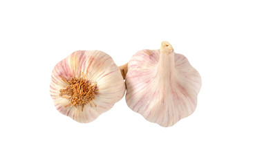 two bulbs of garlic