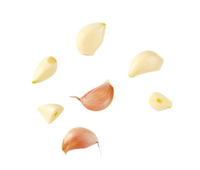 cloves of fresh garlic