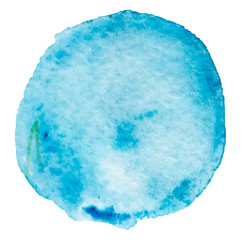 .watercolor circle blue.