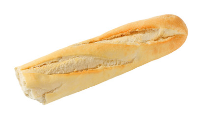half of French baguette