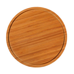 round wooden cutting board