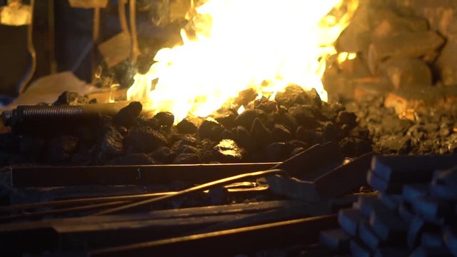 the fire in the forge