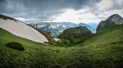 Panorama view form Maglic mountain, Bosnia and Herzegovina, summer 2018