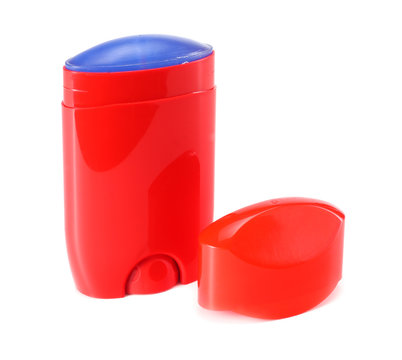 red man deodorant isolated on white background