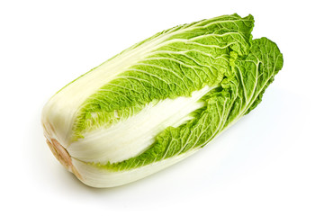 Fresh chinese cabbage, isolated on white background.