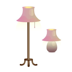 Nice lamps vector illustration