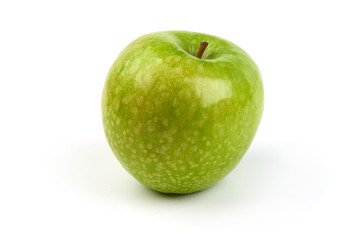 Green apple granny smith, isolated on white background.